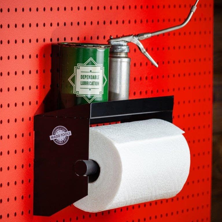 pegboard towel holder